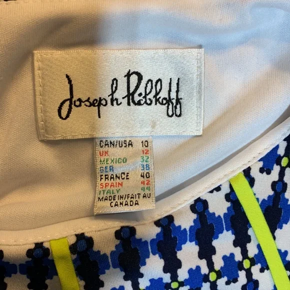 Joseph Ribkoff Modern Sheath Fitted Dress size 10 - Picture 6 of 7